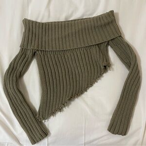 Asymmetrical Off the Shoulder Top